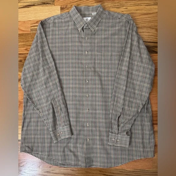 Viyella Men’s Oxford Long Sleeve Plaid Shirt Size 3XT - Picture 2 of 6